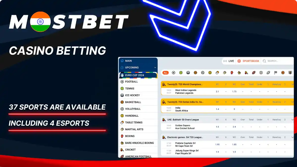 Mostbet India Betting