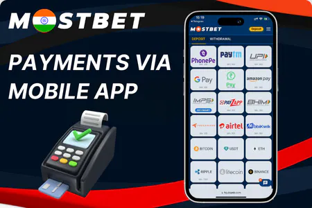 Payments via Mostbet App